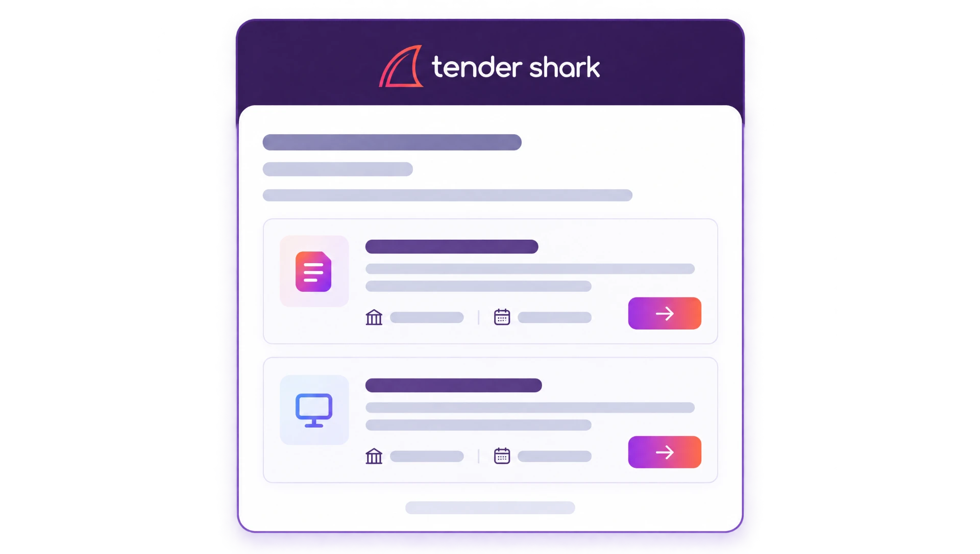 Zoeken en signaleren overzicht met nieuwe tendermatches